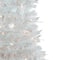 6ft. Pre-Lit White Tinsel Pop-Up Artificial Christmas Tree, Clear Lights